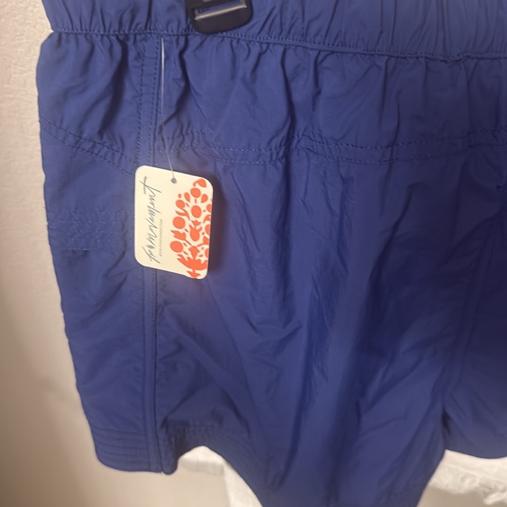 Free people Deep Blue Skort with Waist Tie - Picture 6 of 9